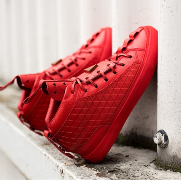 Patrick Mohr x K1X Mk5 Red Full Grain Premium Tumbled Leather sz 9 Yeezy October - Picture 7 of 9